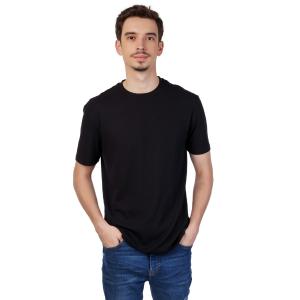 CAMISETA ALGODÃO PREMIUM 30.1 ALGODÃO LISA PRETA  REFORÇO OMBRO A OMBRO 